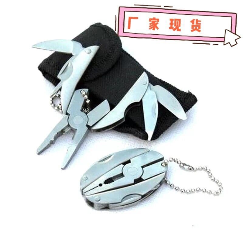 Stainless steel mini multi-functional turtle shell pliers outdoor combination multi-purpose tool folding pliers camping survival MINI gift