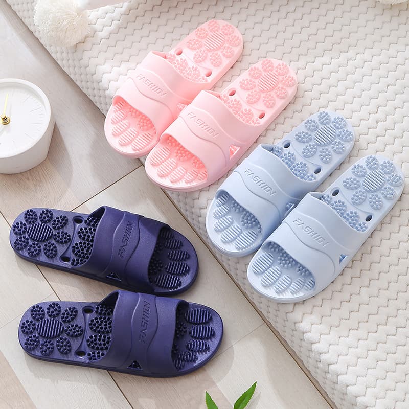 Massage sandals for women, summer home couple bathroom slippers, men's shower leakage, quick-drying, non-slip, soft-soled sandals