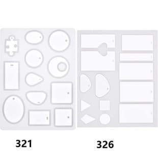 Miaochuang Handmade DIY Crystal Resin Jewelry Pendant Tag Silicone Mold Epoxy Silicone Resin Mold