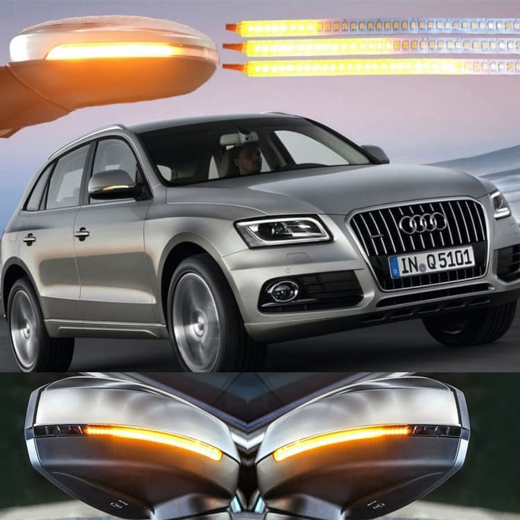 Rearview mirror sequential turn signal strips, motorcycle sequential turn signal strips, manufacturer of non-destructive installation and modification for cars, in stock, cool.
