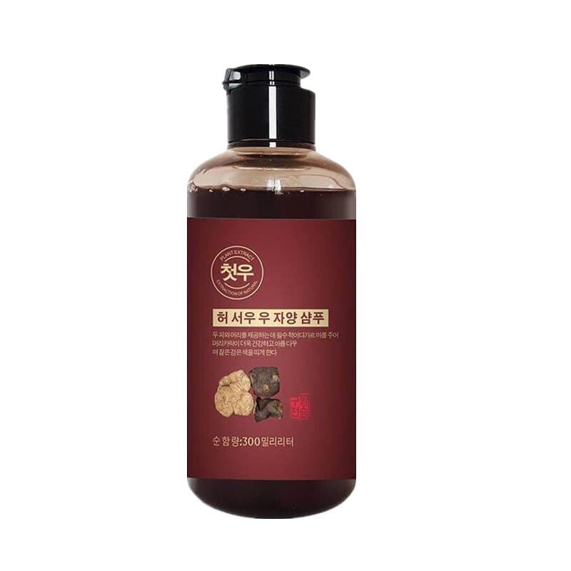 Source manufacturer's Nanmei Polygonum multiflorum herbal shampoo for blackening hair, removing dandruff, relieving itching, moisturizing and nourishing.