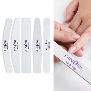 Nail File Double-Sided Half-Moon Shape Nail File for Shaping and Removing Nails, Buffing File Wholesale