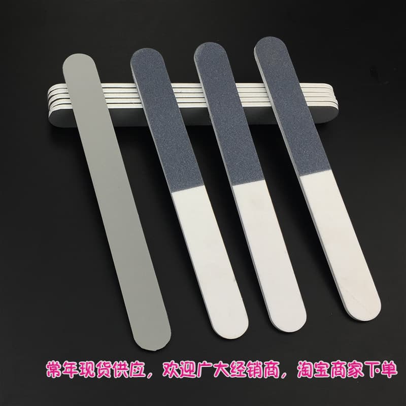 NAIL FILE Thin Polishing Block Nail Buffer Grinding Tool Black White Gray 3-Sided Durable Nail File