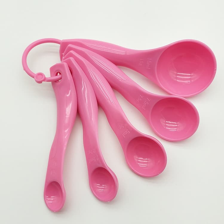 Baking Tools Plastic Measuring Spoon Kitchen Household Scale Salt Spoon Milk Powder Coffee Spoon Cake Measuring 5 Pieces Set