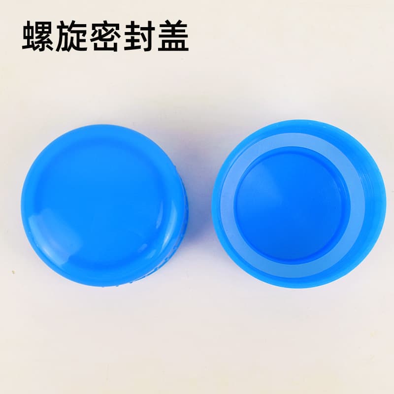 Spiral Sealing Cap with Rubber Ring Pure Water Barrel Cap Round Blue Plastic Packaging Mineral Water Barrel Cap