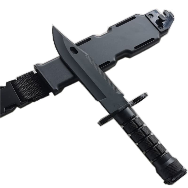 M9 Plastic Knife Model Tactical Training Soft Bayonet, Plastic Soft Equipment Prop for Military Enthusiasts Decorative Model Combat Knife