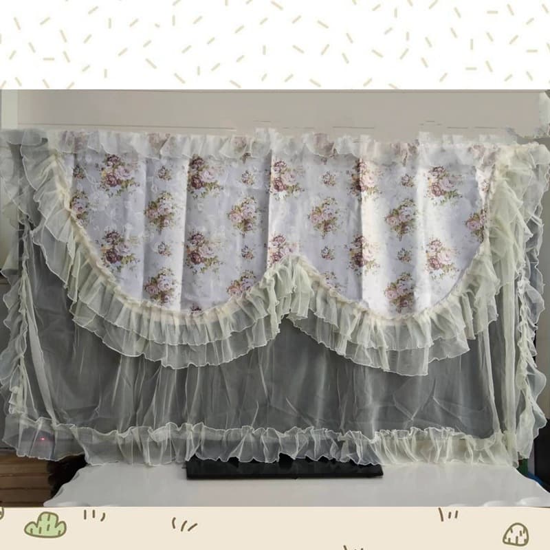 LCD TV Dust Cover TV Protector Multiple Sizes Floral Elegance