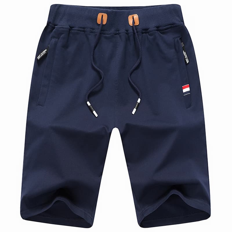 Summer Plus Size 5-Point Shorts Men's Sports Cotton Beach Shorts Knitted Casual Thin Men's Pants Cross-border Amazon