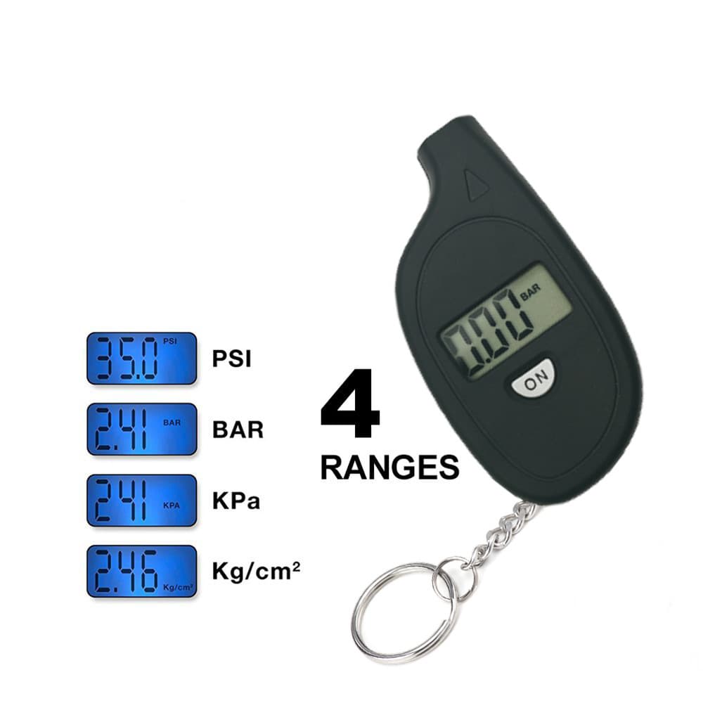 LCD digital mini tire pressure gauge keychain tire pressure gauge color tire pressure gauge high precision digital display tire pressure gauge