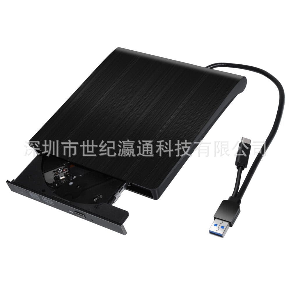 Type-C External Optical Drive Box USB 3.0 Dual-Head DVD Burner Kit 12.7mm SATA Optical Drive Universal