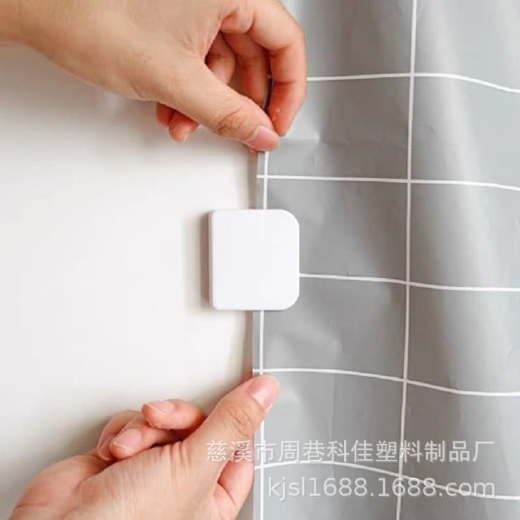 Factory direct price shower curtain edge windproof fixing clips, shower curtain clips, curtain edge clips, 2 clips.