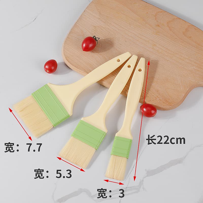 BBQ Wool Brush for Pancake Sauce Application, Food Kitchen Baking Brush, Egg Wash Brush, Home Soft Oil Wool Brush