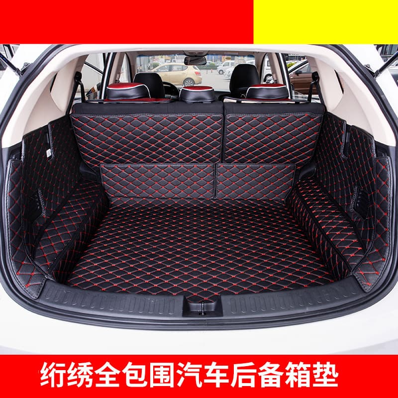 Drop shipping available for custom-fit full-coverage car trunk mats and rear cargo liners.