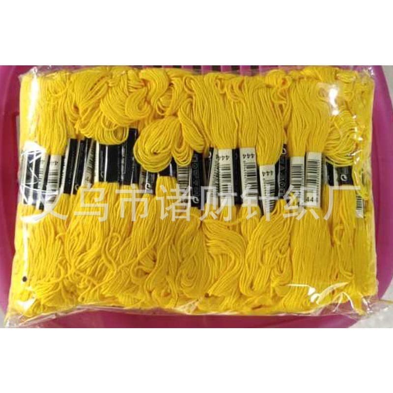 120-Pack 2025 Best-Selling Cross-Stitch Poly-Cotton Embroidery Thread DIY Replacement Thread 447 Colors Available with Color Codes