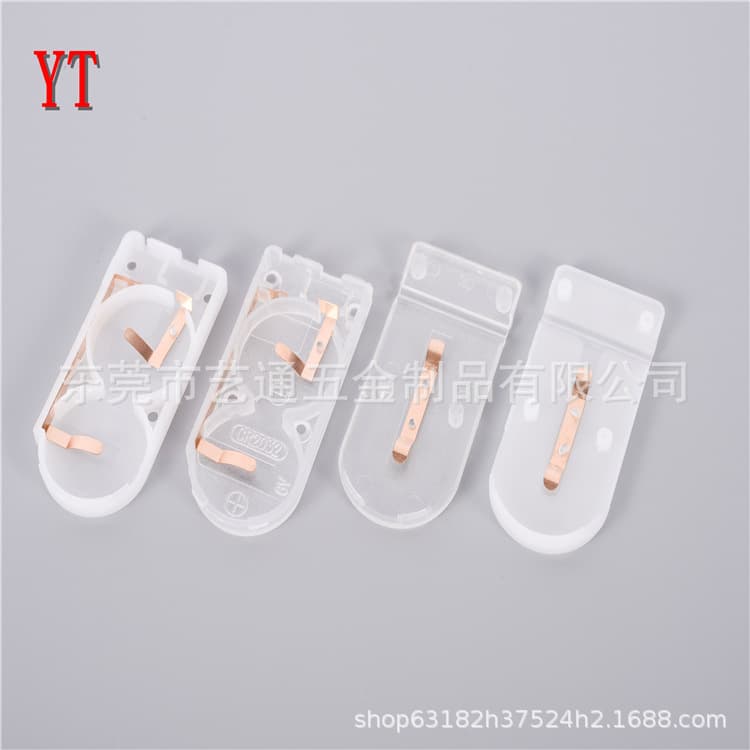 Factory produces CR2032 coin cell spring contacts, dedicated contact plates for 2032 battery holders