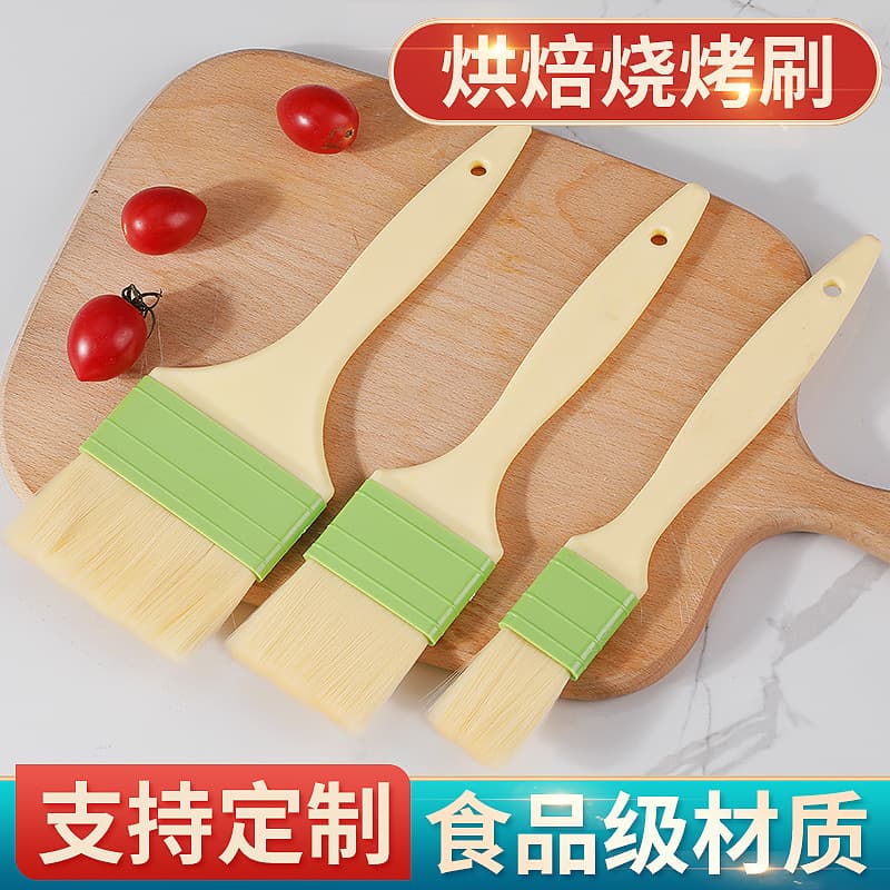 Barbecue brush, paintbrush, pastry brush for spreading sauce, kitchen baking food brush for egg wash, household soft bristle wool brush