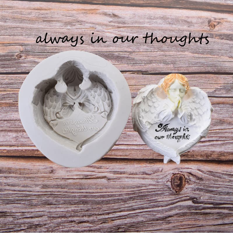 Boy Angel Wings Handmade Soap Silicone Mold Cake Chocolate Fondant DIY Candle Resin Clay Mold