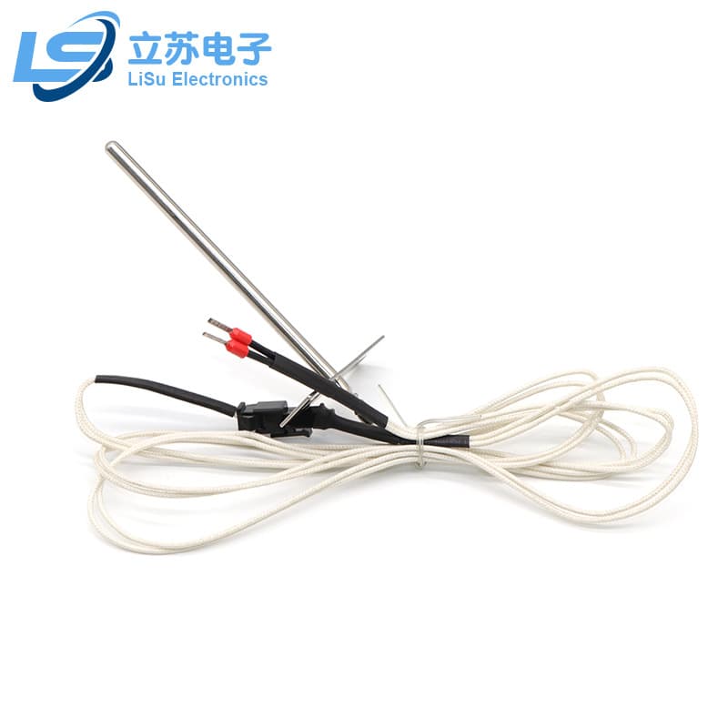 NTC Temperature Sensor High-Temperature Resistant up to 300°C, High-Precision Sensing Probe Without Terminals or with Dupont Terminals