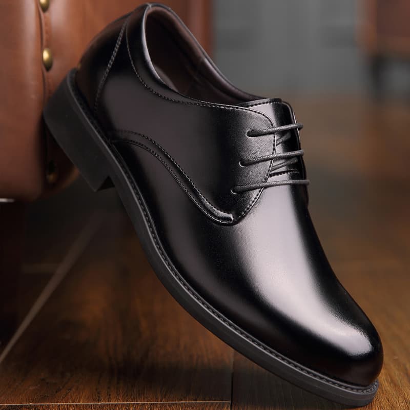 REDISTHEWIND Men's Genuine Leather Business Dress Shoes Casual Heightening Wenzhou Professional Leather Shoes