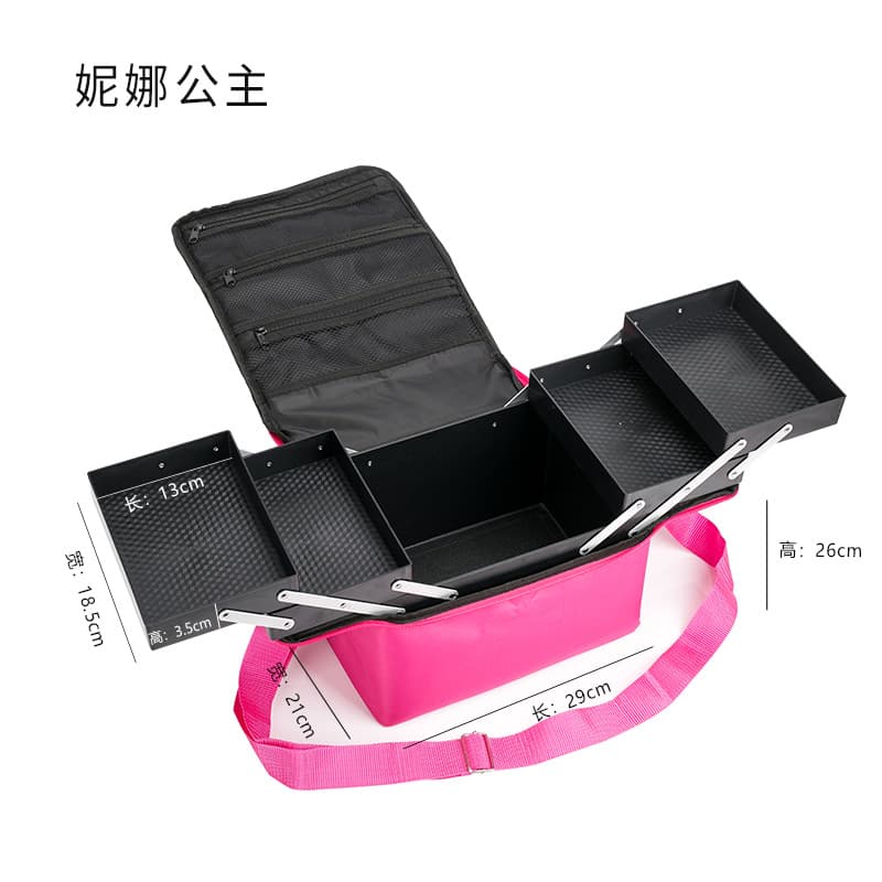 Factory Wholesale Cosmetic Bag Storage Multi-Layer Makeup Nail Art Beauty Tattoo Makeup Multifunctional Toolbox Bag