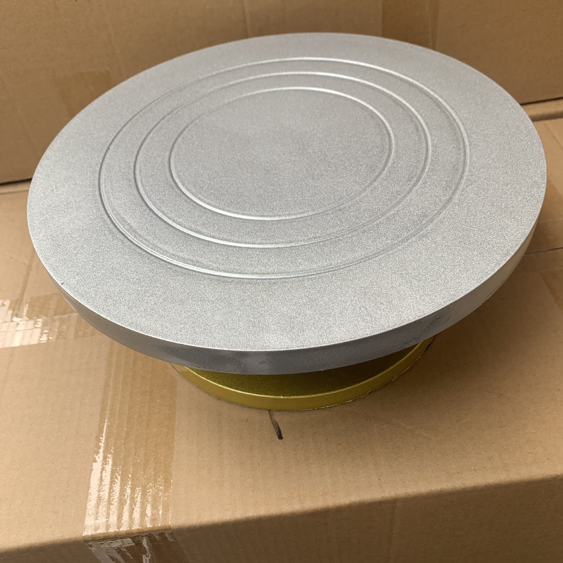 Cross-border Factory Wholesale Baking Tools Icing Turntable Cake Rotating Stand Cake Decorating Turntable Plastic Steel Icing Turntable