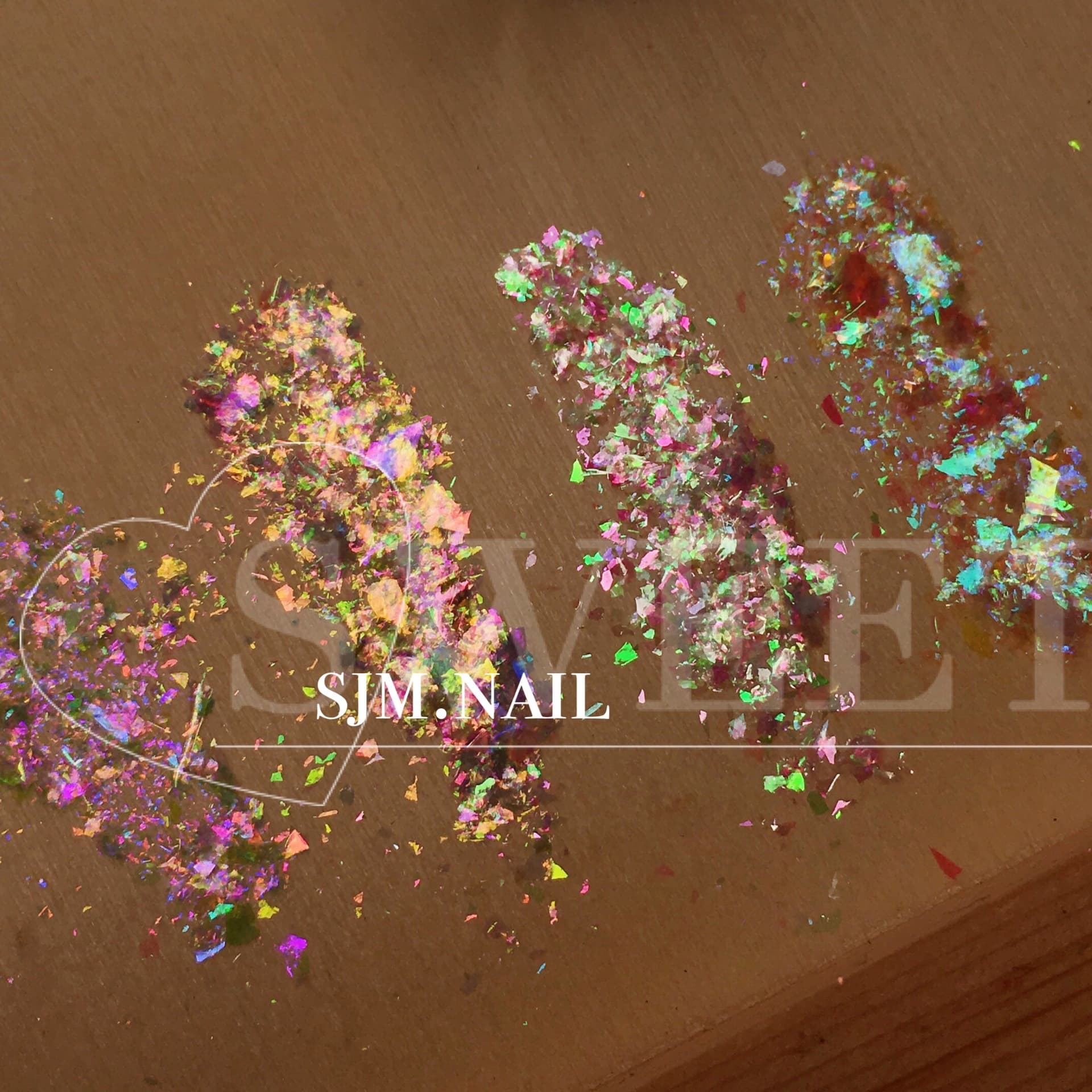 Japanese Little Red Book manicure ultra-thin brocade powder, ice crystal high-shine velvet powder, transparent color-changing light nail sequins