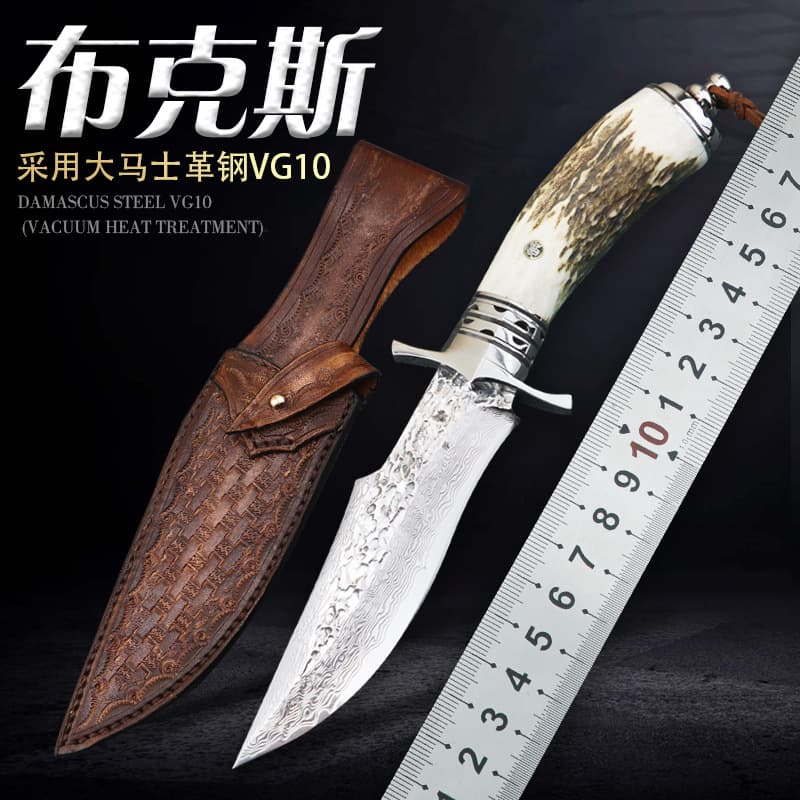HuYi Knife Camping Outdoor Knife High Hardness Portable Survival Straight Knife
