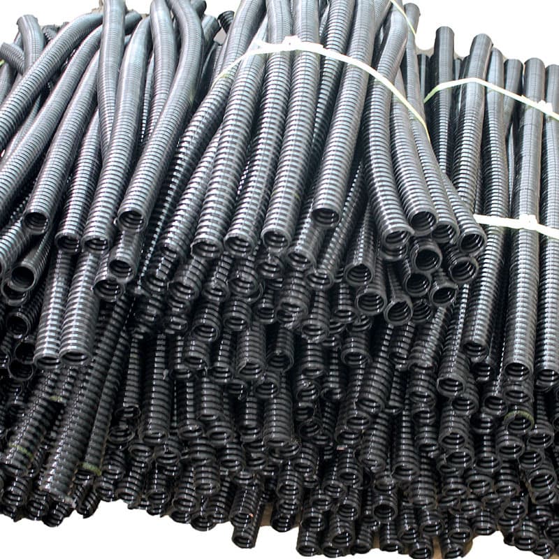 PU copper-plated steel wire flexible hose PU DUST HOSE large diameter PU wear-resistant steel wire copper wire hose Lex