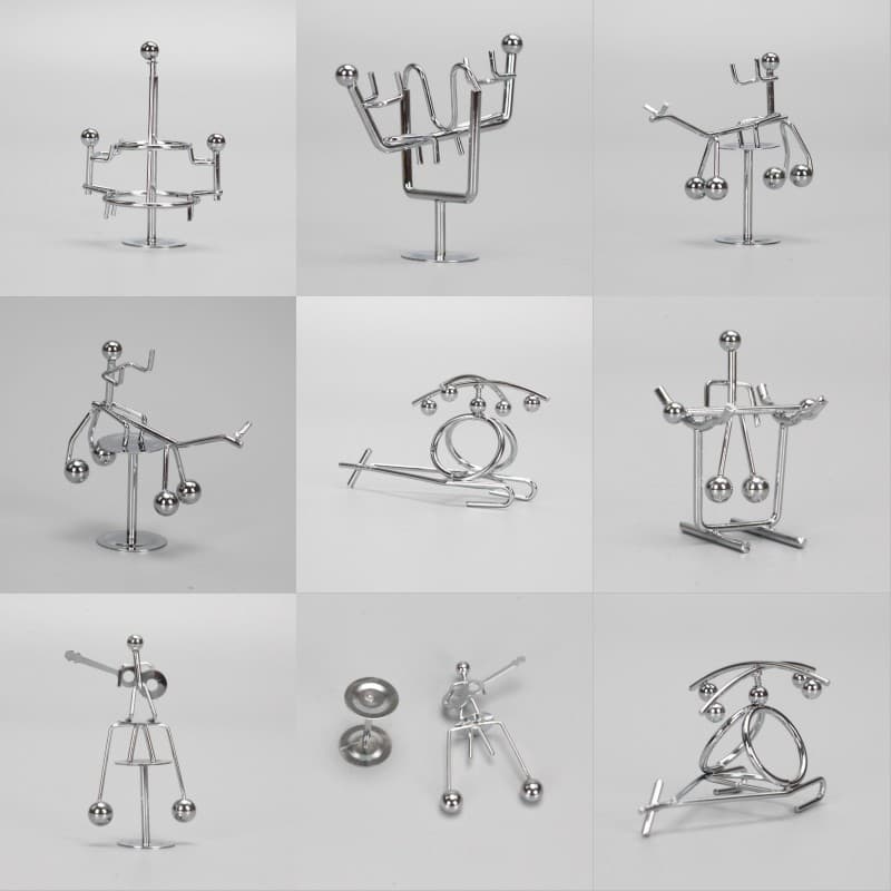Creative New Mini Metal Iron Small Ornaments, Personalized Balance Pendulum Physics Gadgets, Factory Direct Sales
