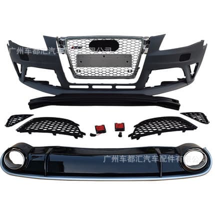 Fit for Audi 09-12 A4L RS4 Body Kit B8 Front Bumper Upgrade RS4 Front Bumper Assembly