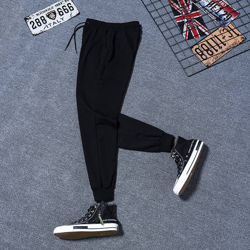 Men's Loose Straight Leg Sweatpants, Korean Style Casual Pants, Versatile Running Sweatpants, Wholesale Trend
