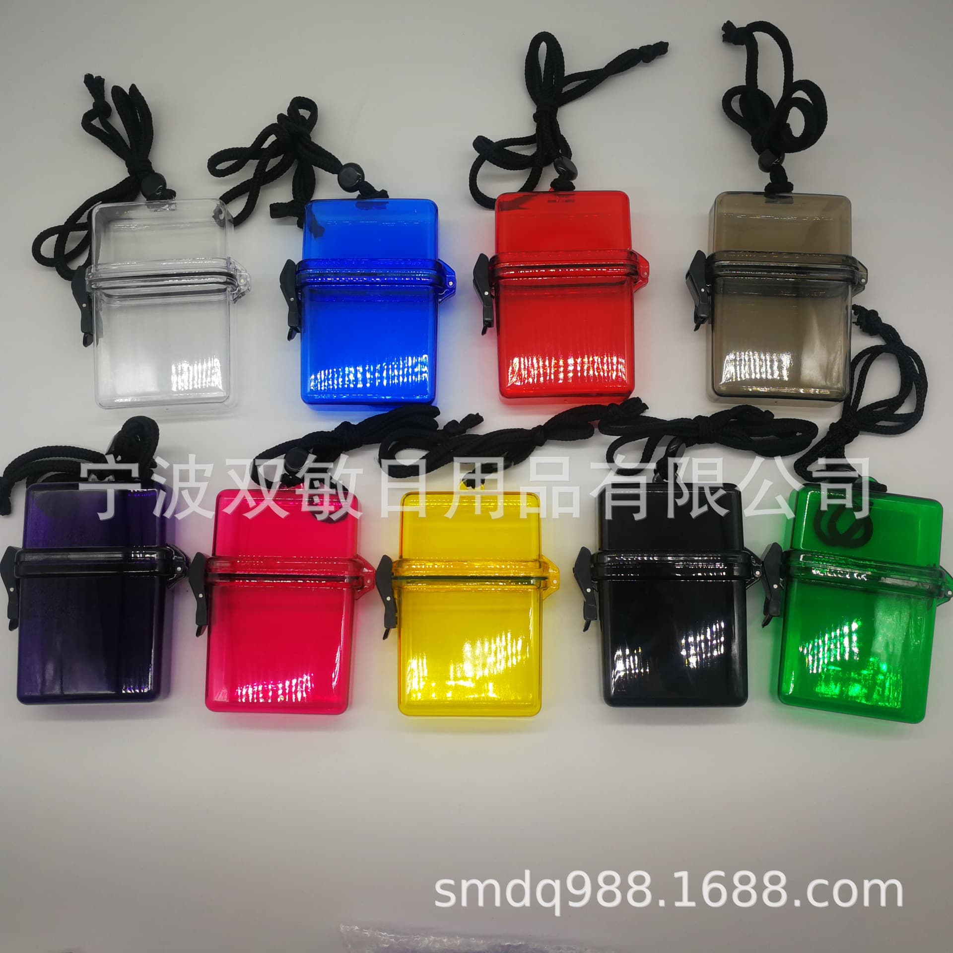 Instagram-worthy transparent cigarette case, beach can-style neck hanging plastic cigarette case, transparent storage box, trendy cigarette case, waterproof box.