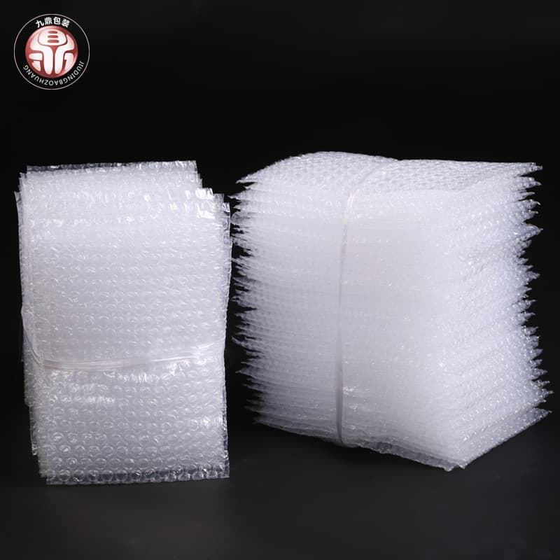 Wholesale and custom-made new material thickened shockproof bubble wrap, packaging bubble film, small transparent bubble bags manufacturer
