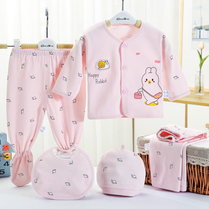 Newborn combed cotton 40 count brushed soft baby clothes underwear set just born baby clothes 0-3 months