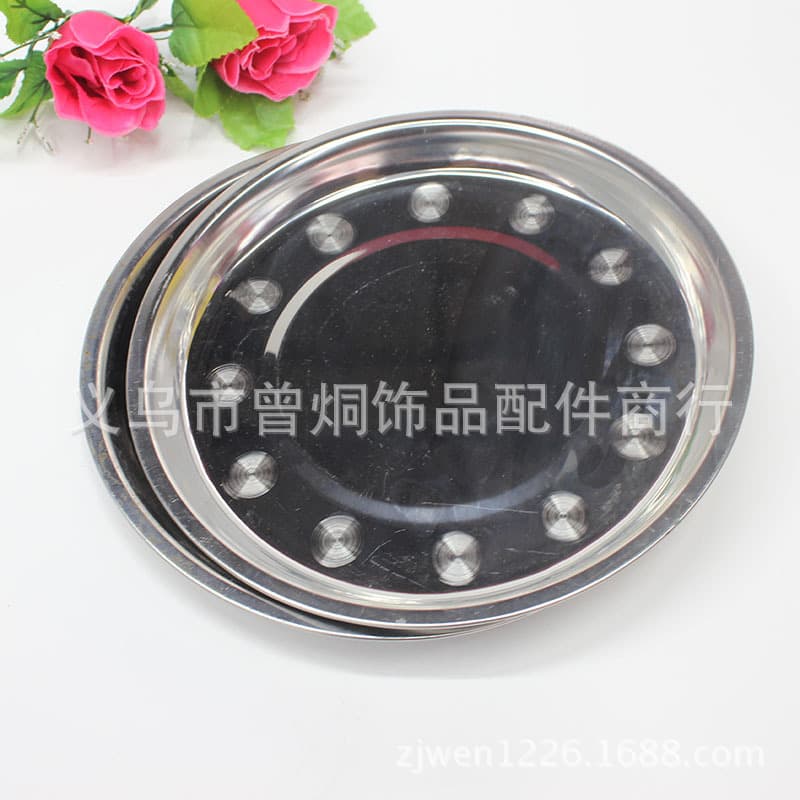 2 Yuan 22# Stainless Steel Tray Stainless Steel Tray Kitchen Supplies Catering Supplies Daily Necessities Two Yuan Wholesale