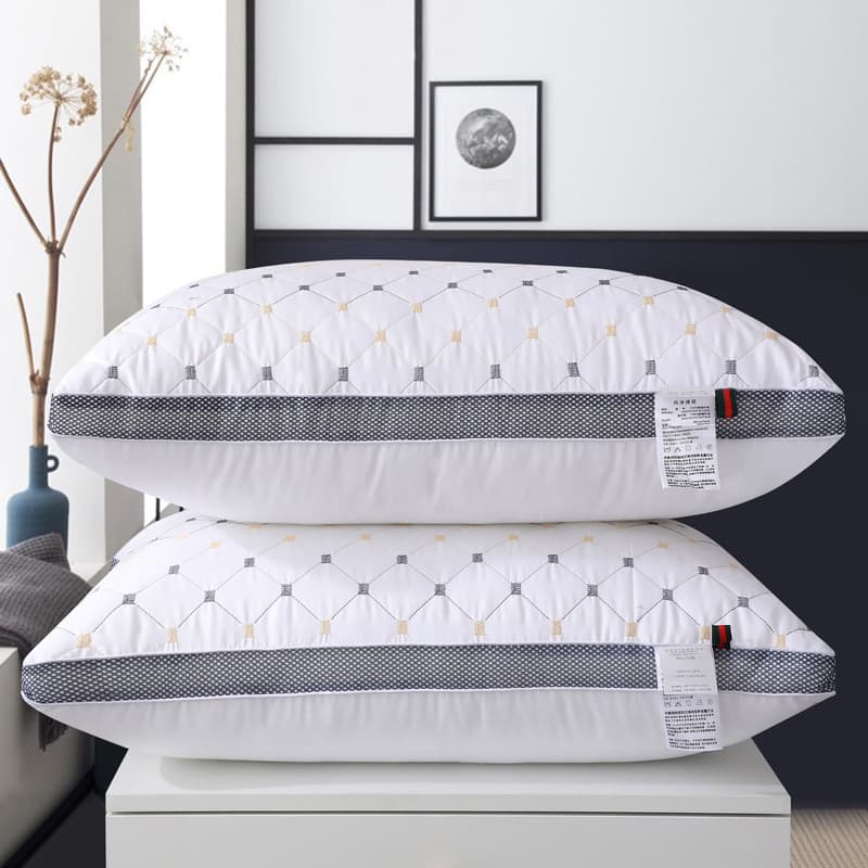 Nantong Home Textiles 48×74cm Star-Rated Hotel and B&B Pillows, Home Use Non-Sagging High-Low Pillow Cores