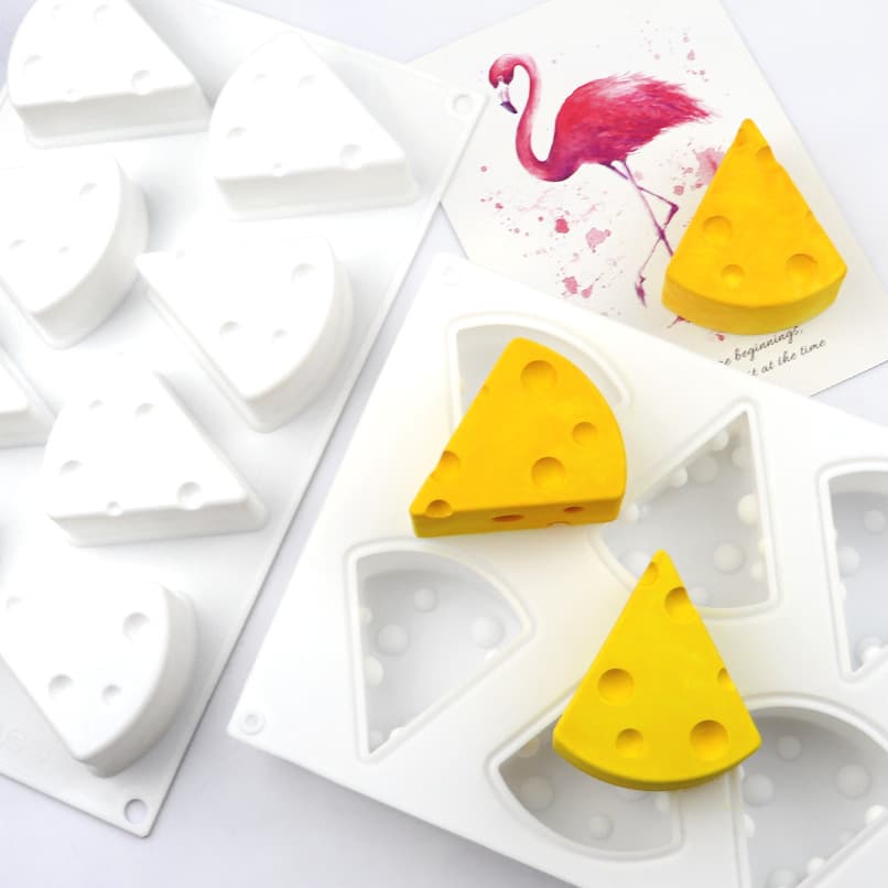 Minghao Viral 8-Cavity Cheese Cheesecake Silicone Mold Mousse Cake Chocolate Food-Grade Silicone Mold