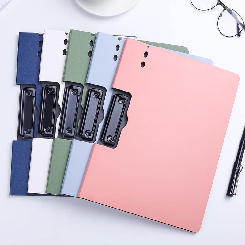 Kabaxiong Office Supplies Vertical Horizontal Secretary Clamp Folder Board Clamp A4 Data Book Test Paper Storage Clamp Pad