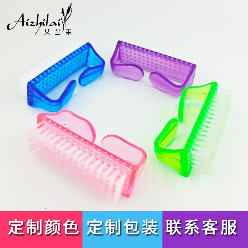 Nail Brush Large Horn Brush Dust Brush Hard Bristle Brush Factory Direct Nail Cleaning Brush Plastic Brush