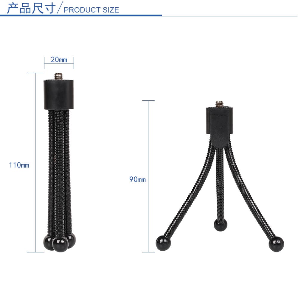 Mini Flexible Tripod Desktop Tripod Camera Small Iron Tripod Hot Selling