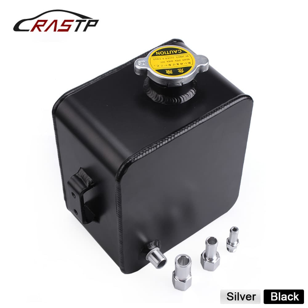 Cross-border car universal modification parts aluminum alloy auxiliary tank cooling tank 2.5L radiator vent tank