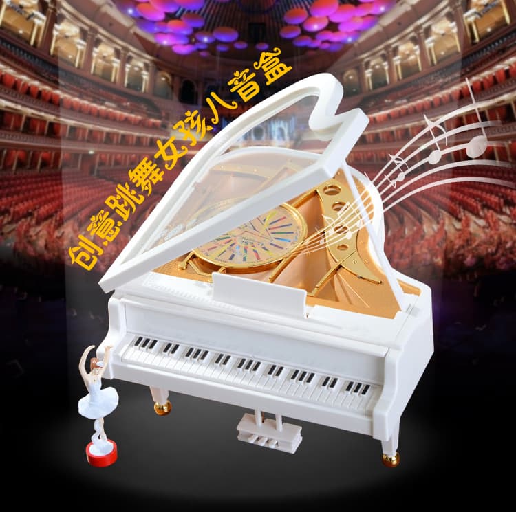 Creative Dance Ballet Girl Rotating Piano Music Box Octopus Christmas Valentine's Day Friends Birthday Gift