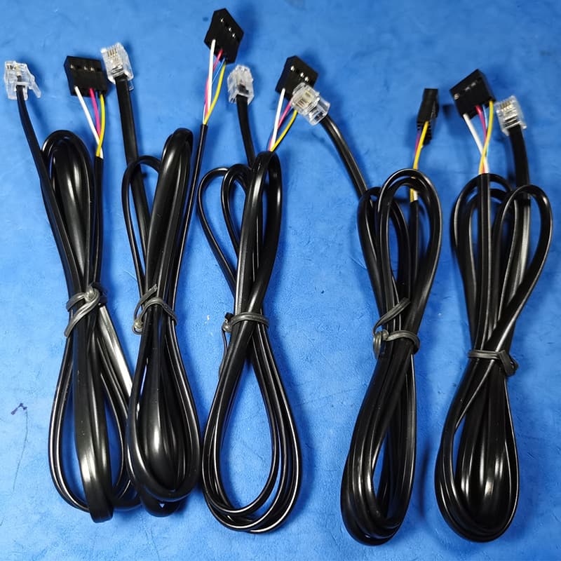 Factory Direct DuPont 2.54 Header to 4P4C RJ11 Connector 1.1m Telephone Cable 4-Core Telephone Connection Wire