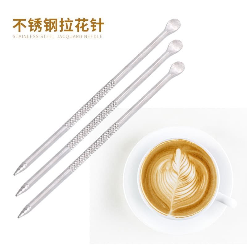 304 Stainless Steel Latte Art Pen, Barista Tool for Patterned Coffee, Baking Milk Foam Engraving Stick