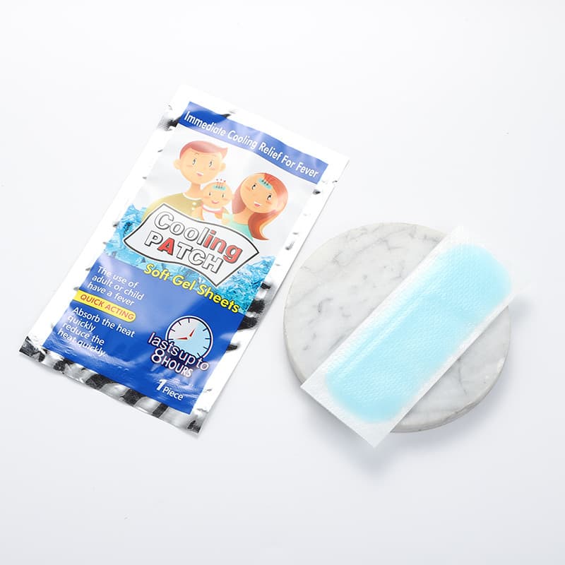 Cooling patches for physical fever reduction, children's cooling patches, single-pack English version