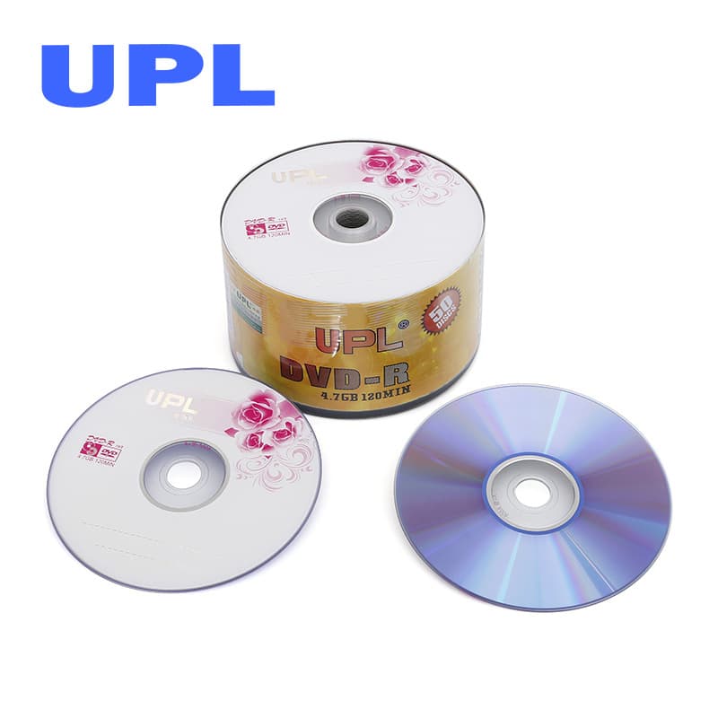 Disc Manufacturer Direct Sales UPL Blank Discs DVD Discs Blank DVD 4.7GB 50 Discs Pack