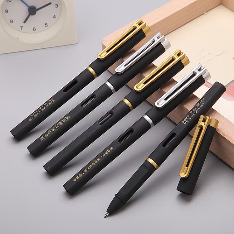 Business Ballpoint Pen Advertising Pen Black Gel Pen Custom Logo Water-based Pen Ink Pen Signature Pen Custom Carbon Pen