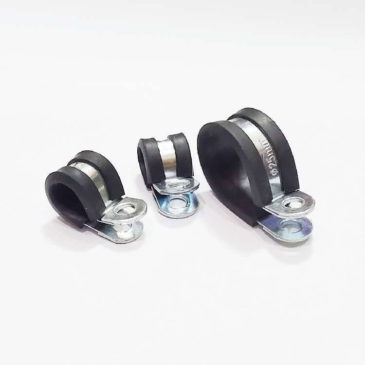 Galvanized iron rubber strip saddle clip, rubber fixing clip, R-type rubber strip clip, R-type clip, wire clamp.
