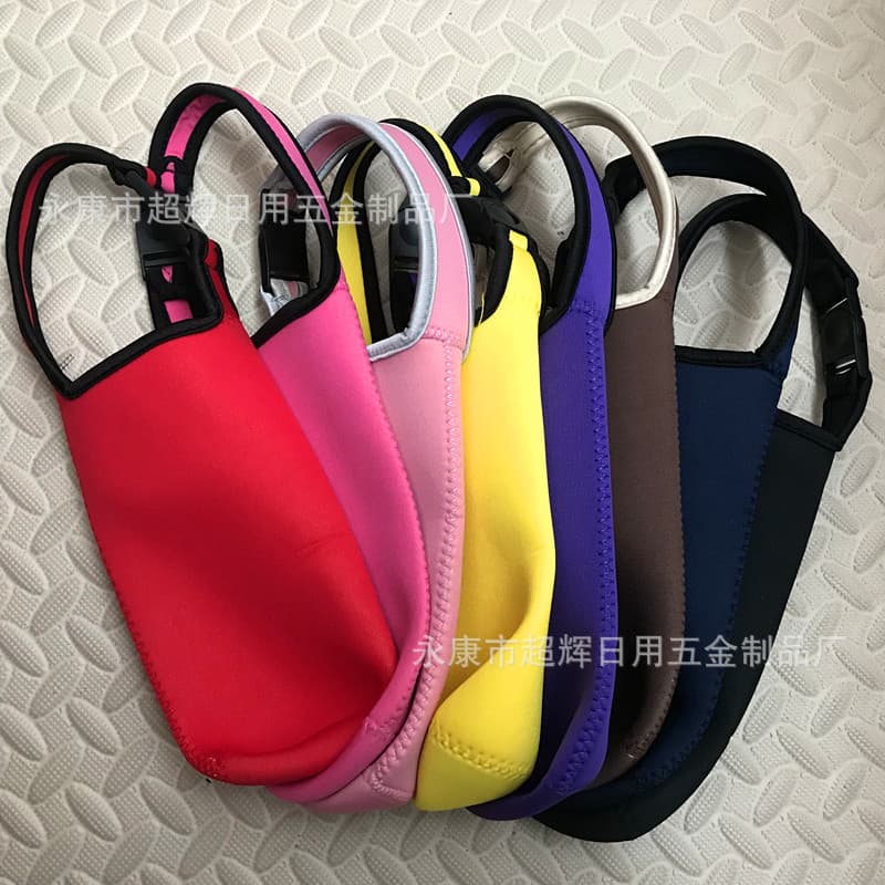 Factory Direct Solid Color Straight Elastic Insulated Cup Sleeves, Wearable and Handheld Neoprene Sleeves, Heat Insulation and Drop-Resistant Wholesale