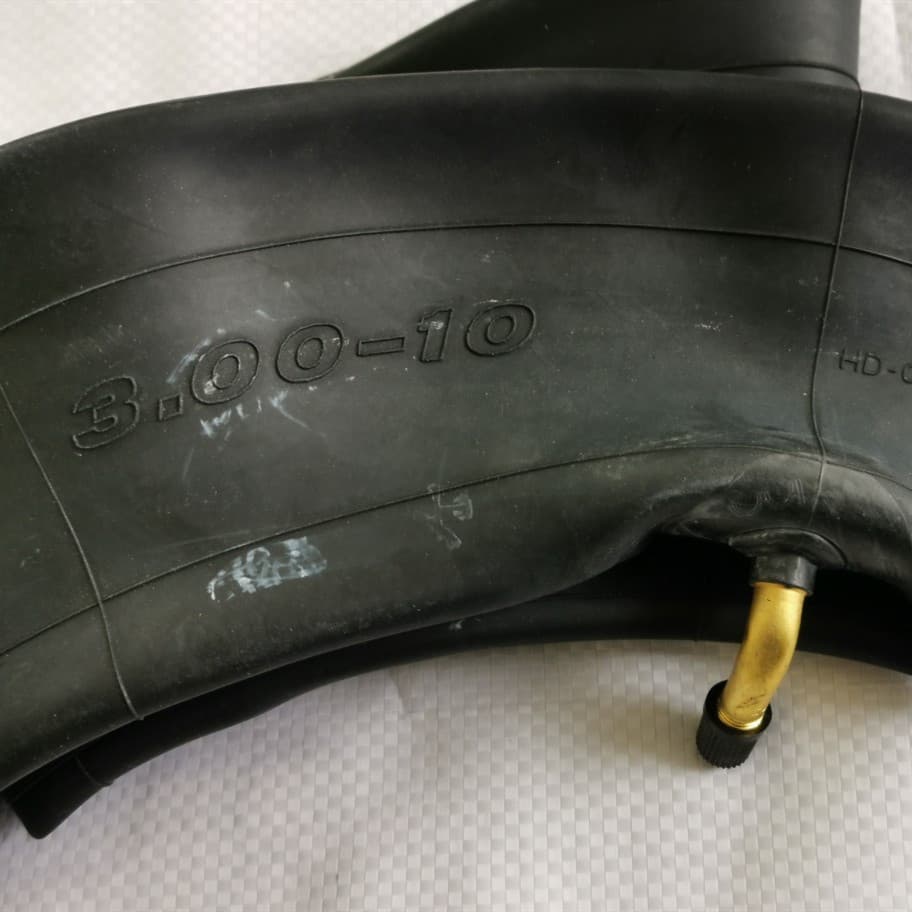 Supply 300-10 Bent Valve Butyl Inner Tube, Aging Resistant, Good Air Retention, Suitable for Handcarts and Electric Vehicles